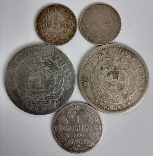 TAKE THE LOT.X5 ZAR COINS.
