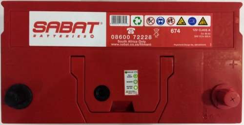 674 SABAT BATTERY - FREE ON-SITE FITMENT