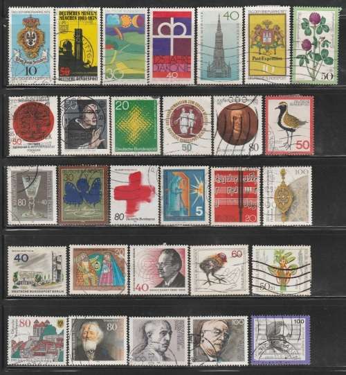 Germany Good page lot of 29 used stamps as scan  as scans