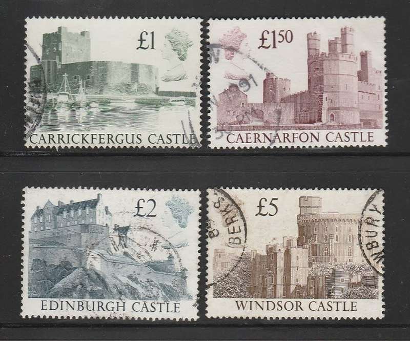 Great Britain Castle Hi value defins SG 1410 to 1413 as scan