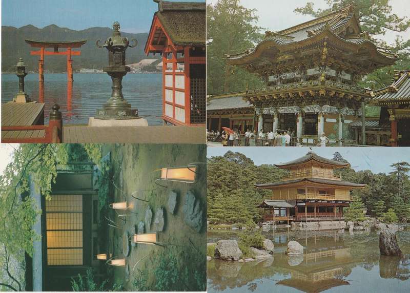 Postcards X 28 unused colour postcards of Japan as scans all shown