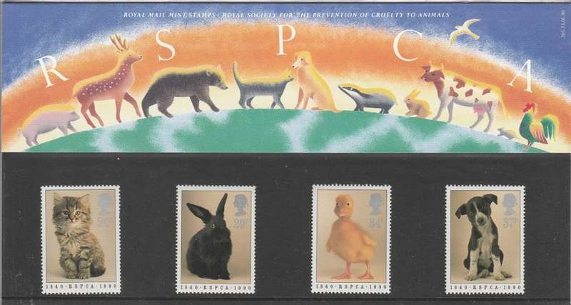 Great Britain RSPCA Presentation Pack as scan