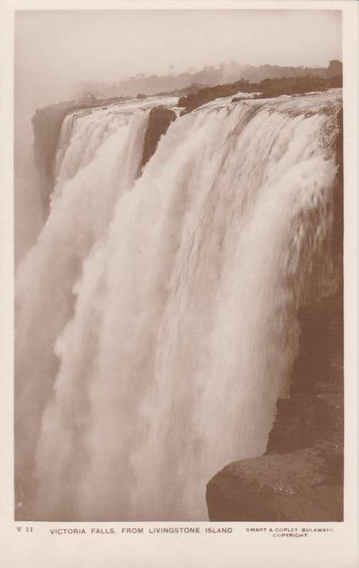 Postcard "Victoria Falls" unused as scans