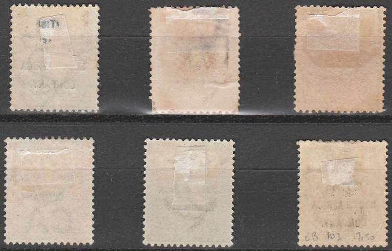 British South Africa Company X 6 Cape stamps overprinted. Mixed condition Mounted Mint sold as scans
