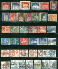Switzerland good 2 page lot of 82 stamps as scans