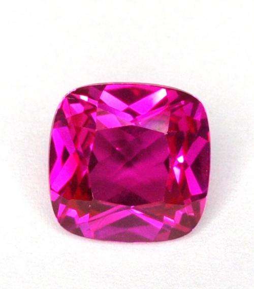 7.70 ct FLAMINGO PINK CUSHION CUT TOPAZ BRAZIL  Gemstone