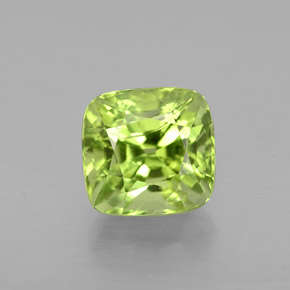 1.2 ct BEAUTIFUL UNHEATED GREEN CUSHION  CUT PERIDOT NATURAL Gemstone