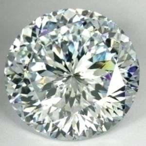 2.4 ct ROUND WHITE MAN MADE DIAMOND - SPECTACULAR