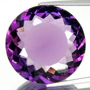 5.2 ct SPECTACULAR VIOLET  ROUND CUT AMETHYST AFRICA Gemstone