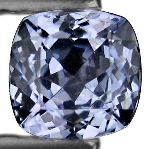 0.80 ct VVS RICH LUSTER VIOLET BLUE CUSHION CUT D'BLOCK TANZANITE