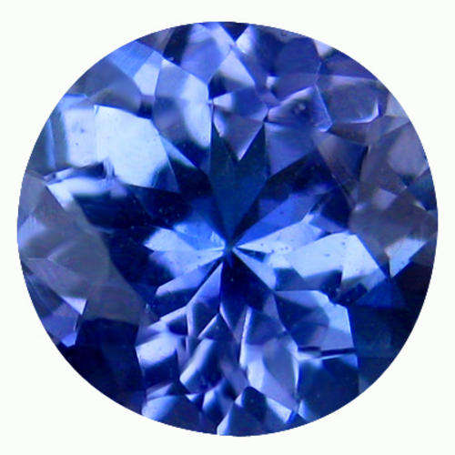 Certified 1.12 ct  Natural Violet Light Blue Top Tanzanite Round Cut [R11230]