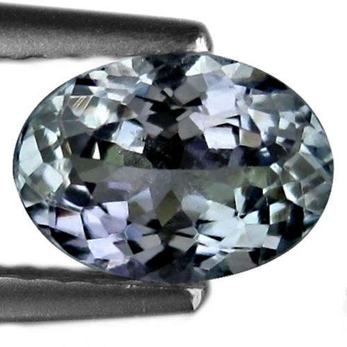 Nature's Magic Collection 1.00 ct VVS VIVID GREEN BLUE OVAL CUT D'BLOCK TANZANITE