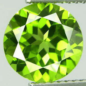 August Birthstone!! 1.5 ct BEAUTIFUL GREEN ROUND CUT PERIDOT NATURAL Gemstone