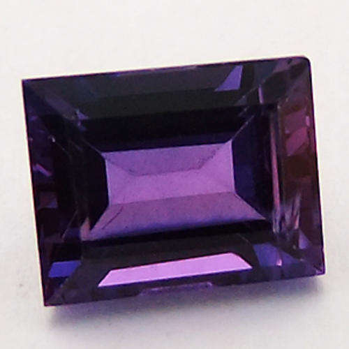 4.47 ct EMERALD CUT PURPLE  SAPPHIRE GEMSTONE