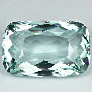 25.65 ct PERFECT AAA CUSHION CUT SEAFOAM GREEN AQUAMARINE GEMSTONE