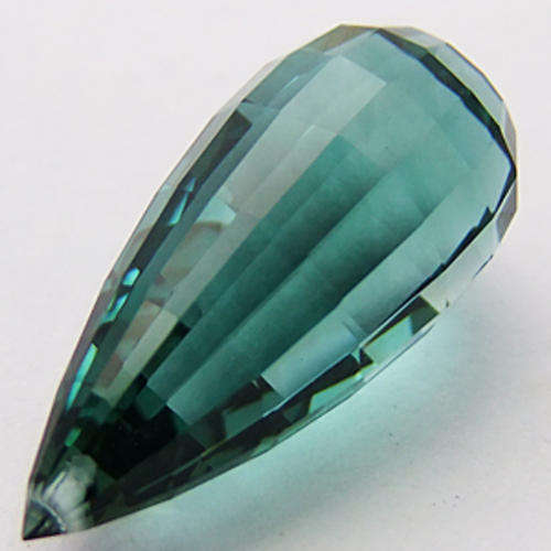 26.26 ct MAJESTIC DRILLED BRIOLETTE AMETHYST GEMSTONE - Prasiolite