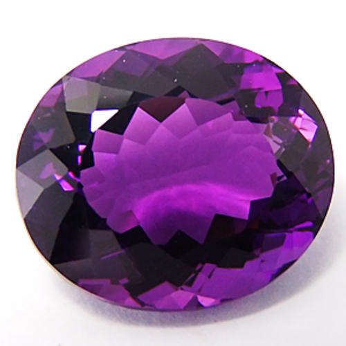 14.25 ct  PURPLE OVAL  CUT AMETHYST GEMSTONE