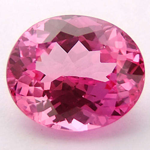 12.5 ct PRECIOUS PINK OVAL  CUT TOPAZ GEMSTONE