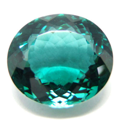 28.71 ct EXCEPTIONAL INDICOLITE GREEN OVAL CUT AMETHYST GEMSTONE - PRASIOLITE GEMSTONE