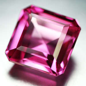 Glimmers of Glamour Collection -13.30 ct BALLERINA PINK SQUARE CUT TOPAZ GEMSTONE