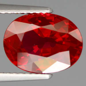 4.70 ct PREMIUM AAA OVAL CUT INTENSE RED TOPAZ - RARE Natural Gemstone