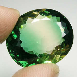 32.85 ct HUGE BI-COLOUR OVAL CUT BRAZILIAN AMETRINE -  Natural Gemstone