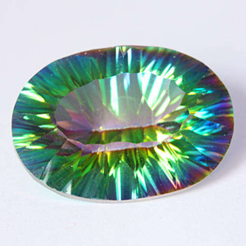 AMAZING! OVAL RAINBOW MYSTIC TOPAZ ***39.3 ct***. AAA+++