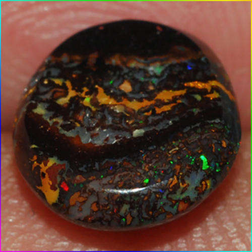 3.38 ct RED & MULTI-COLOR SPARKLING MATRIX BOULDER OPAL