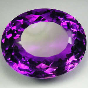 29.25 ct HUGE AWESOME AFRICAN AMETHYST OVAL CUT GEMSTONE
