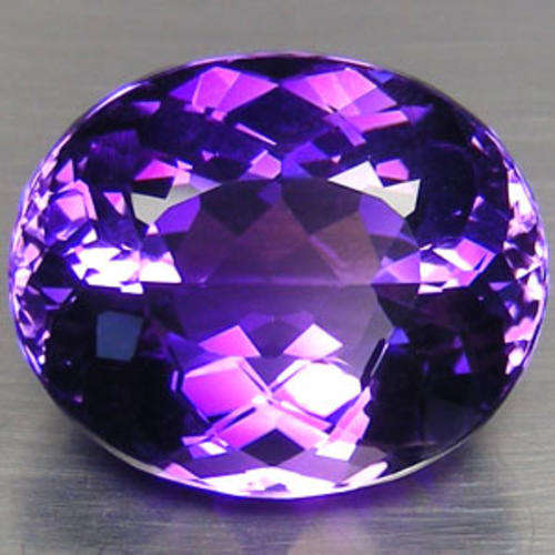 28.18 ct DEEP PURPLE COLOUR CHANGE BRAZIL AMETHYST OVAL Gemstone