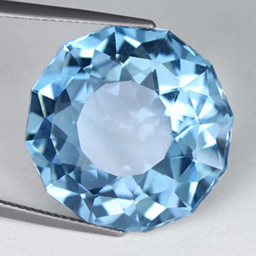 28.64 ct  FLASHING GREENISH BLUE ROUND CUT AMETHYST Gemstone