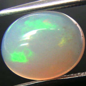 1.61 ct MEMORABLE CABOCHON OVAL FIRE OPAL  GEMSTONE
