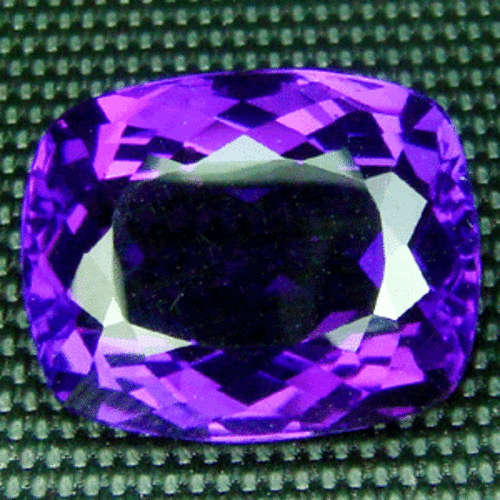 13.50 ct AWESOME DEEP PURPLE AMETHYST CUSHION CUT Gemstone