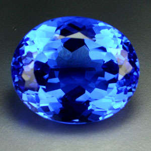 19.20 ct EXCELLENT BLUE TANZANITE QUARTZ OVAL CUT Gemstone