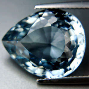 10.80 ct FLASHING AAA BLUE AQUAMARINE PEAR CUT  Gemstone