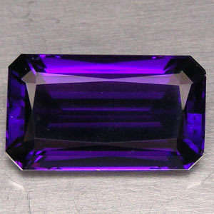 13.21 CT AAA! PURPLE COLOUR CHANGE EMERALD CUT AMETHYST  Gemstone