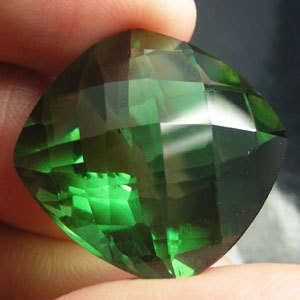 Huge 27.75 ct Gorgeous ~ Green Cushion Cut Amethyst   - Prasiolite Gemstone