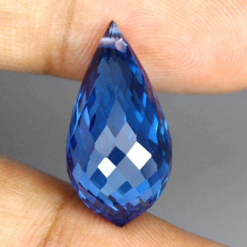 16.74 ct STELLAR LONDON BLUE BRIOLETTE CUT TOPAZ Gemstone