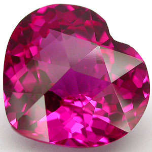 19.75 ct SPARKLING HEART SHAPE AAA RASPBERRY PINK TOPAZ* Gemstone