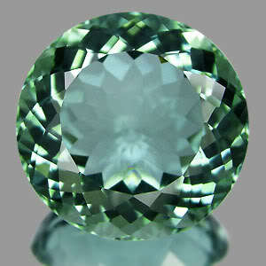 6.35 ct Round Cut Beautiful Green Amethyst  - Prasiolite Gemstone
