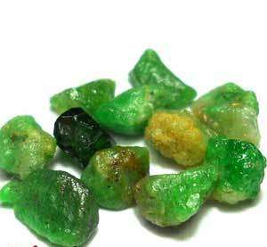 6.3 ct 11 pcs 100% Natural mined Green Rough Emerald  Gemstones