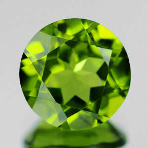 1.30 ct BEAUTIFUL GREEN ROUND CUT PERIDOT NATURAL Gemstone