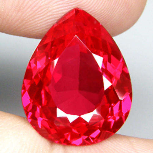 13.31 ct MAGNIFFICENT RED PEAR CUT TOPAZ BRAZIL  Gemstone