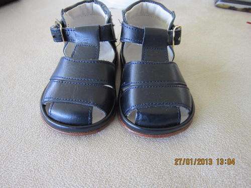 Gorgeous Portugese Designer Fofito blue leather sandals.Size 1 or 17