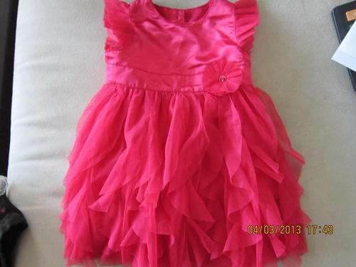 Pretty red dress by UK designer George.Aged 6 to 9 months