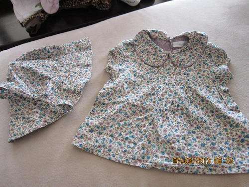 Very pretty Liberty Print outfit from French Designer Troi Zen Enfants age 0-3mnths