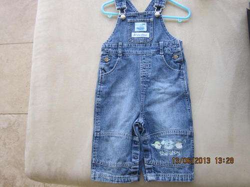 UK Designer Morris Mouse dungarees. Size 9-12 months Exc cond