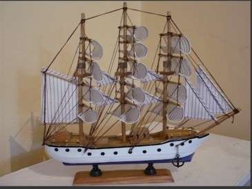 wooden boat (beautifully made)