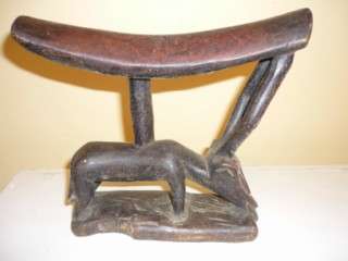 Headrest carved