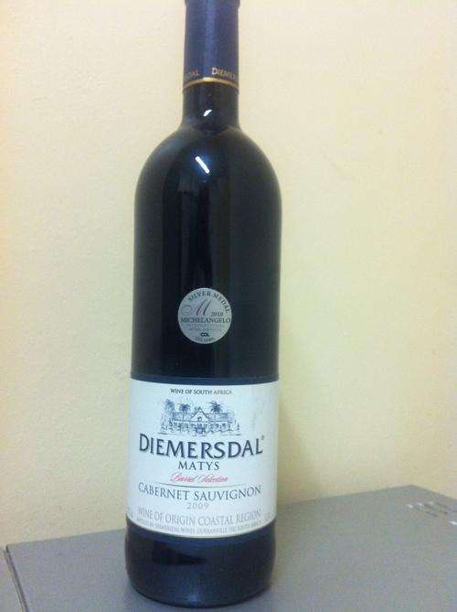 Diemersdal 2009 Cabernet Sauvignon "MATYS" Silver Michelangelo Award"